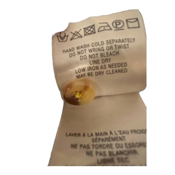 Maeve Boise Embroidered Chambray Button Down Top Extra Small - Picture 10 of 11